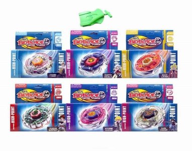 METAL BEYBLADE W/PULL LINE 6ASST. - HP1014881