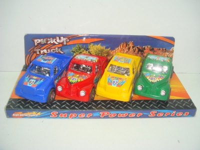 4PCS FRICTION RACING CAR W/PAINTING 2ASST. - HP1015280