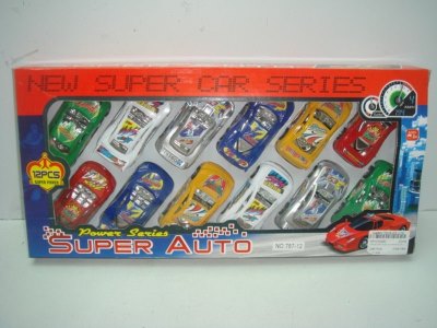 12PCS PULL BACK RACING CAR W/PAINTING 6ASST. - HP1015282