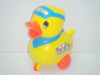 PULL LINE CARTOON DUCK W/BELL ORANGE/BLUE/YELLOW - HP1015474