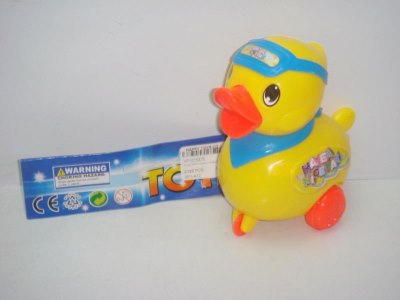 PULL LINE CARTOON DUCK W/BELL ORANGE/BLUE/YELLOW - HP1015475