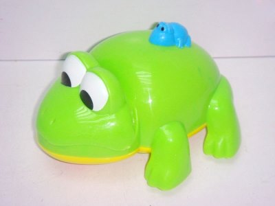 PULL LINE CARTOON FROG W/BELL GREEN/BLUE/YELLOW - HP1015477