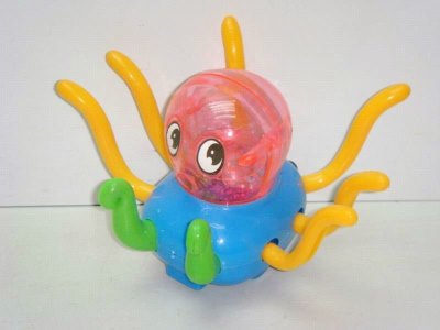 CARTOON PULL LINE OCTOPUS W/LIGHT ORANGE/BLUE/GREEN - HP1015830