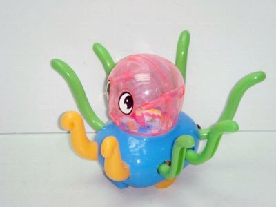 CARTOON PULL LINE OCTOPUS  ORANGE/BLUE/GREEN - HP1015831