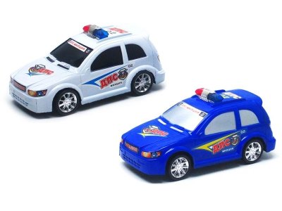 FRICTION POLICE CAR BLUE/WHITE (RUSSIAN VERSION)  - HP1016348