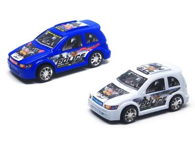 FRICTION POLICE CAR BLUE/WHITE - HP1016349