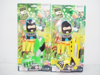 2ASST BEN10 EVA GUN GREEN/YELLOW - HP1016647