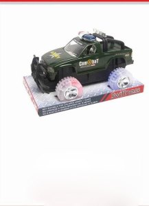 FRICTION MILITARY POLICE CAR W/LIGHT MILITARY GREEN - HP1016728