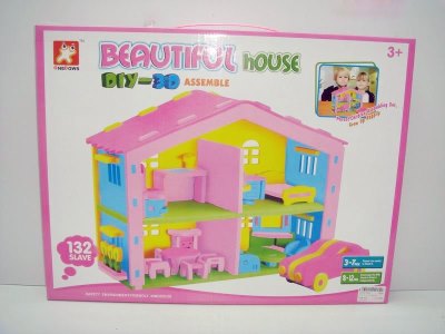 EVA BEAUTIFUL HOUSE(ASSEMBLE) 96PCS - HP1017152