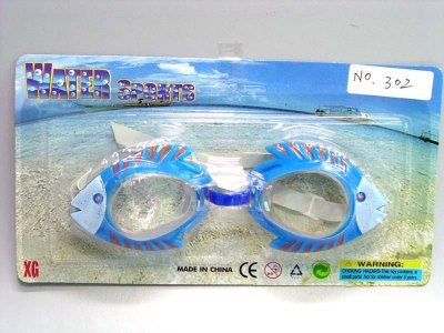 TEENAGER SWIMMING GOGGLES (FISH SHAPE)GREEN/ORANGE/BLUE/YELLOW - HP1017340