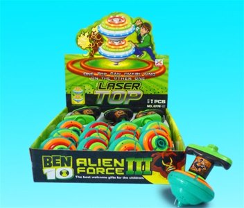 BEN10 TOP W/32 FLASHING LIGHT & MUSIC & INFRARED (12PCS/DISPLAY BOX) - HP1017525