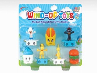 7PCS WIND UP SET SKIDS/ICE CREAM/CHIPS/HAMBURGER - HP1017995