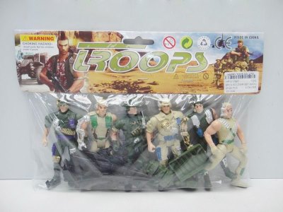 6PCS SOLDIER SET W/GUN - HP1017997