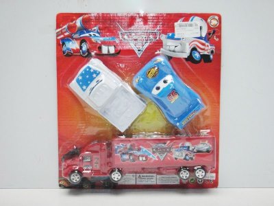 FRICTION CONTAINER CAR WHITE/RED/BLUE - HP1018078