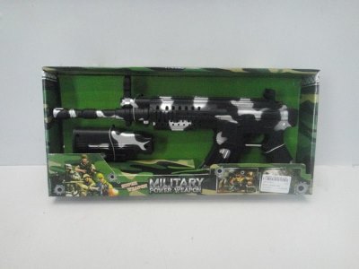 MILITARY GUN W/MUSIC  2COLOR - HP1018512