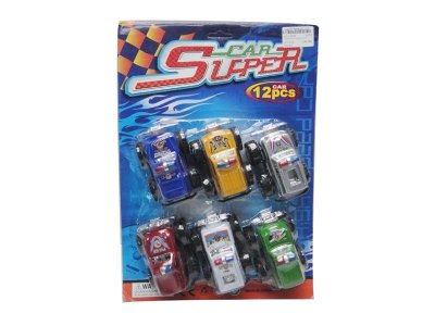 FRICTION POLICE CAR W/PAINTING 6PCS 6ASST. - HP1019738