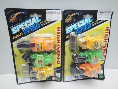 PULL BACK CONSTRUCTION CAR 3PCS 2ASST. - HP1019901