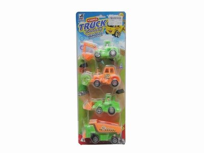 PULL BACK CONSTRUCTION CAR 4PCS - HP1019904