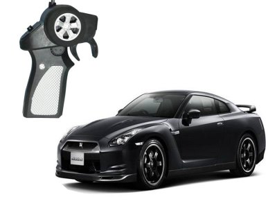 4通日产尼桑GT-R SPEC.V(R35)遥控车带充电配电池 白红银3色混装 - HP1020380