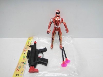 PAINTING ROBOT W/SKATE BOARD & SOFT SHOOTING GUN   - HP1020508