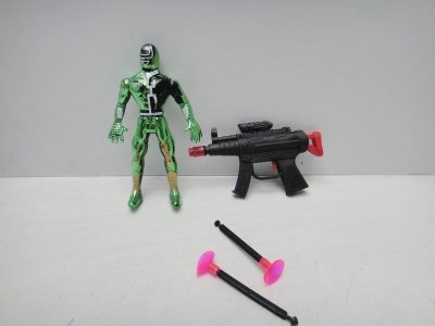 PAINTING ROBOT W/SKATE BOARD & SOFT SHOOTING GUN   - HP1020511