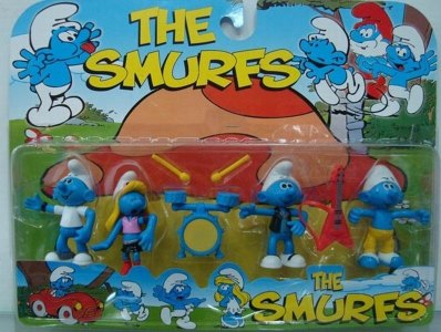 DANCING SMURFS 4PCS - HP1020671