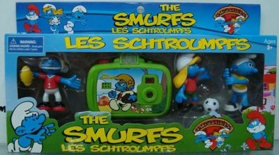 3PCS SMURFS & CAMERA W/LIGHT & SOUND - HP1020676