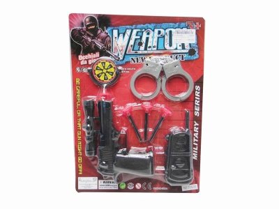 SOFT SHOOTING GUN & POLICE SET 2ASST - HP1020762