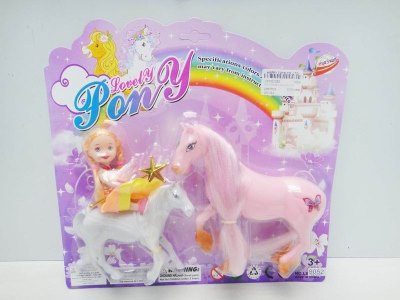 2PCS HORSE & DOLL 4COLOR - HP1021260