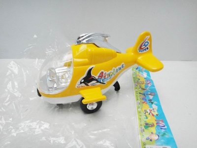 FRICTION PLANE W/PAINTING RED/YELLOW/SILVER - HP1021498