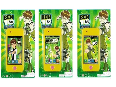 苹果第四代BEN10手机带灯光音乐 三款二色混装(无包电) - HP1021527