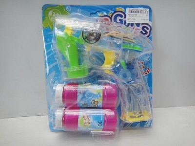 B/O TRANSPARENT BUBBLE GUN W/4LIGHTS & MUSIC - HP1022168