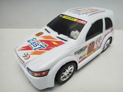 FRICTION RACING CAR BLACK/WHITE/BLUE - HP1022264