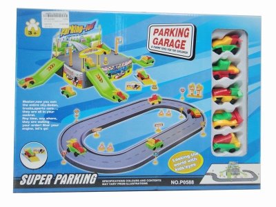 RAIL PARKING LOT W/5 ASSEMBLE FREE WAY CAR - HP1022363