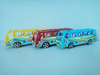 PULL BACK BUS RED/BLUE/YELLOW 2ASST - HP1022628
