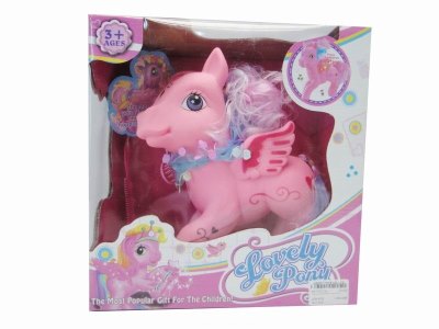 PONY W/LIGHT & MUSIC YELLOW/RED/PURPLE (INCLUDED BUTTON CELL) - HP1022729