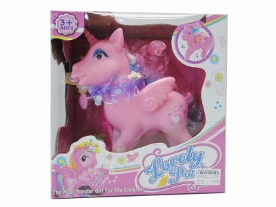 PONY W/LIGHT & MUSIC YELLOW/RED/PURPLE (INCLUDED BUTTON CELL) - HP1022730