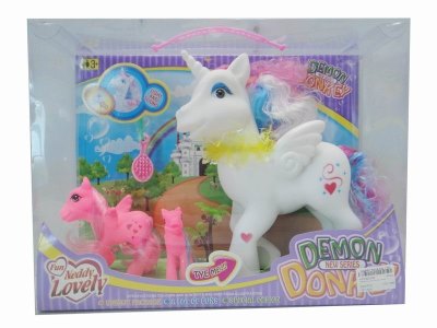 2/S HORSE W/LIGHT & MUSIC INCLUDED BUTTONCELL - HP1022748