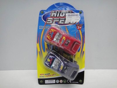 PULL BACK CAR RED/BLUE/YELLOW/SILVER 2PCS - HP1022864