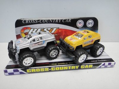 FRICTION CAR RED/BLUE/YELLOW/SILVER 2PCS - HP1022880