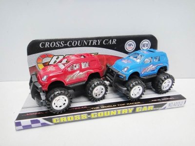 FRICTION CAR RED/BLUE/YELLOW/ORANGE 2PCS - HP1022882