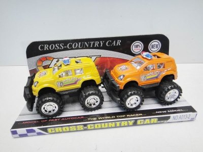 FRICTION CAR RED/BLUE/YELLOW/ORANGE 2PCS - HP1022883