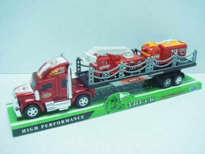 FRICTION TRUCK W/2 FIRE CAR RED/BLUE - HP1023522