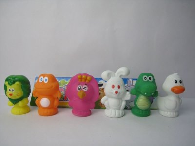 VINYL CARTOON ANIMALS 6PCS - HP1023632