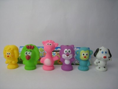 VINYL CARTOON ANIMALS 6PCS - HP1023633