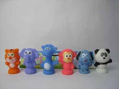 VINYL CARTOON ANIMALS 6PCS - HP1023634