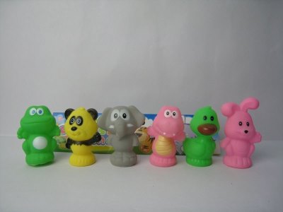 VINYL CARTOON ANIMALS 6PCS - HP1023635