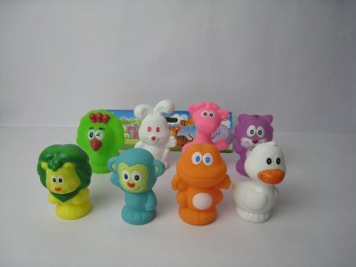 VINYL CARTOON ANIMALS 8PCS - HP1023636