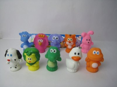 VINYL CARTOON ANIMALS 10PCS - HP1023639