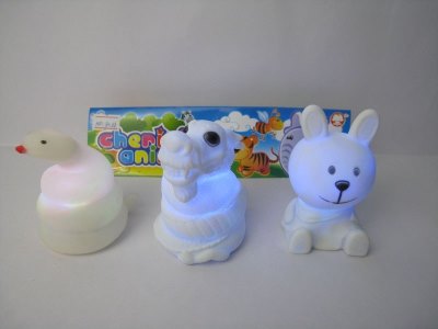 3PCS VINYL TOYS W/LIGHT INCLUDED BUTTONCELL - HP1023655